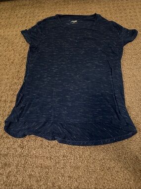 Avia Navy Heather Short Sleeve Crewneck Top